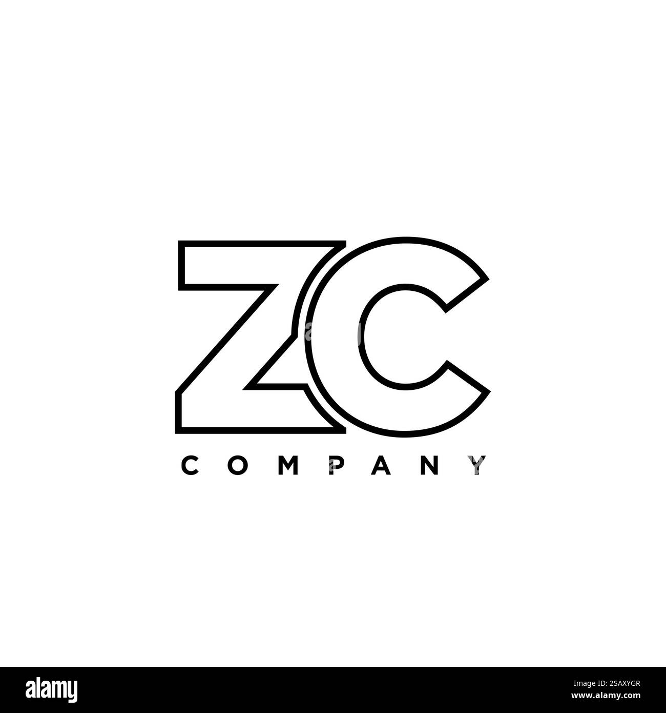 Zc logo design hi-res stock photography and images - Alamy