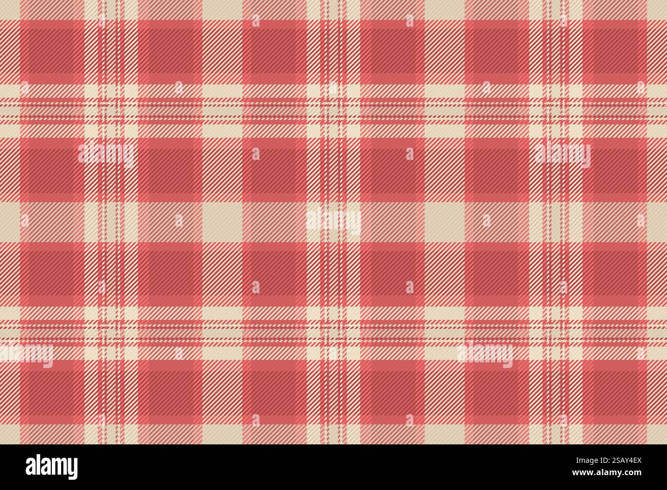Grid seamless vector background, living room check texture plaid. Bed ...