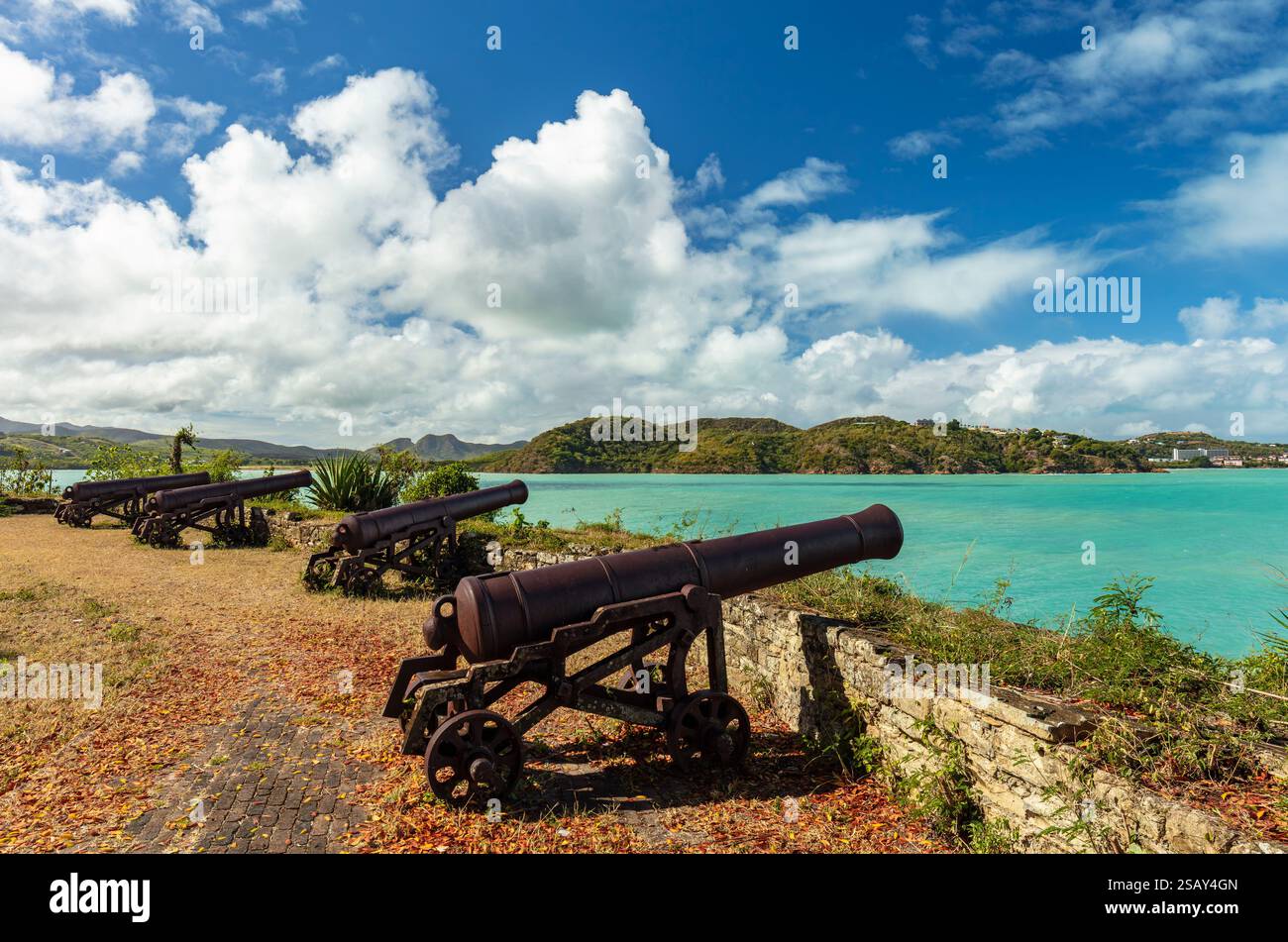 Fort James, St John's, Antigua, Caribbean. Stock Photo