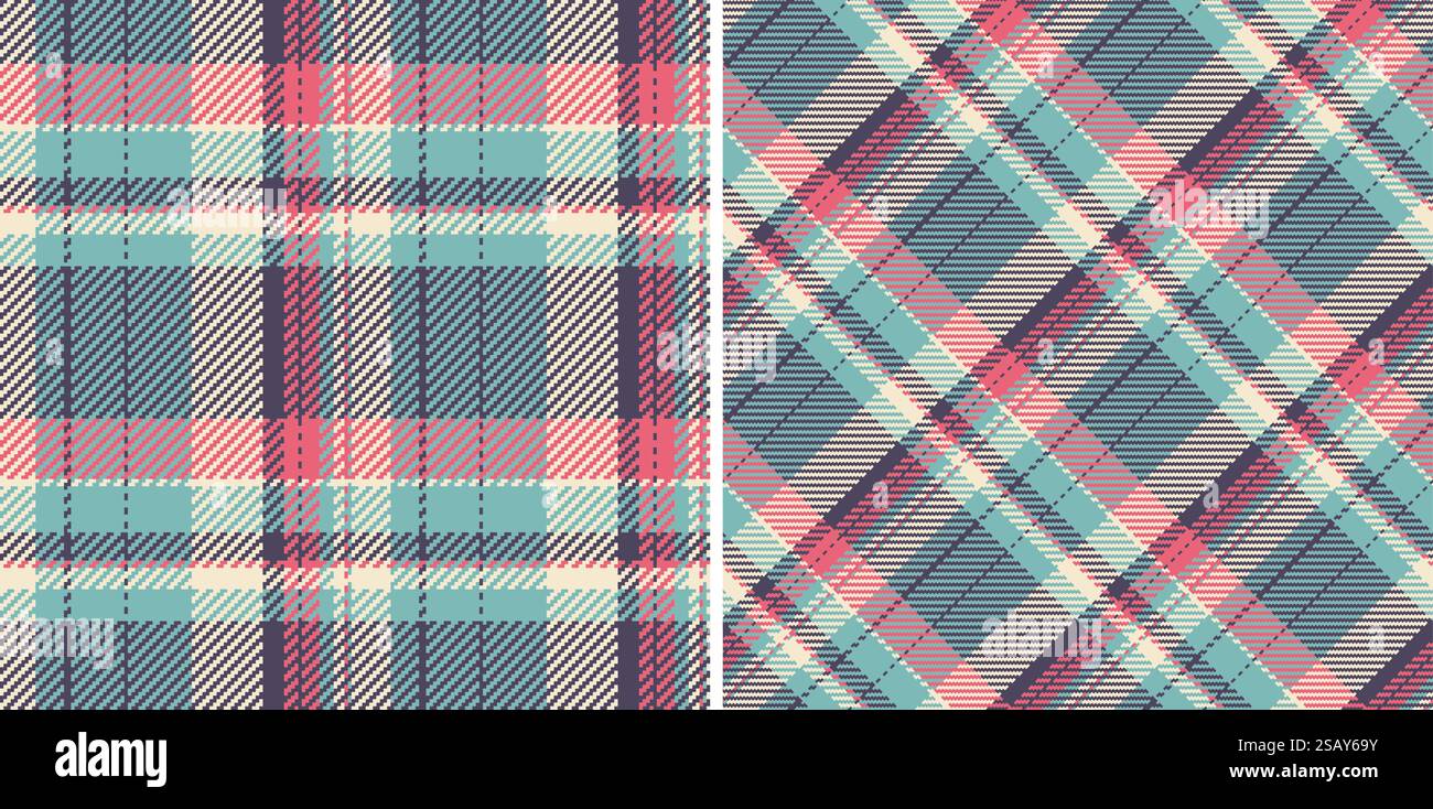 Pattern textile background of tartan fabric check with a texture plaid ...