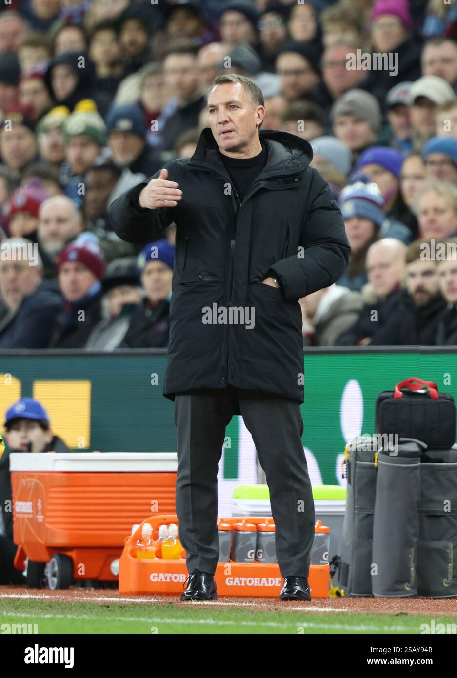 Brendan Rogers (Celtic manager) at the Aston Villa v Celtic UEFA