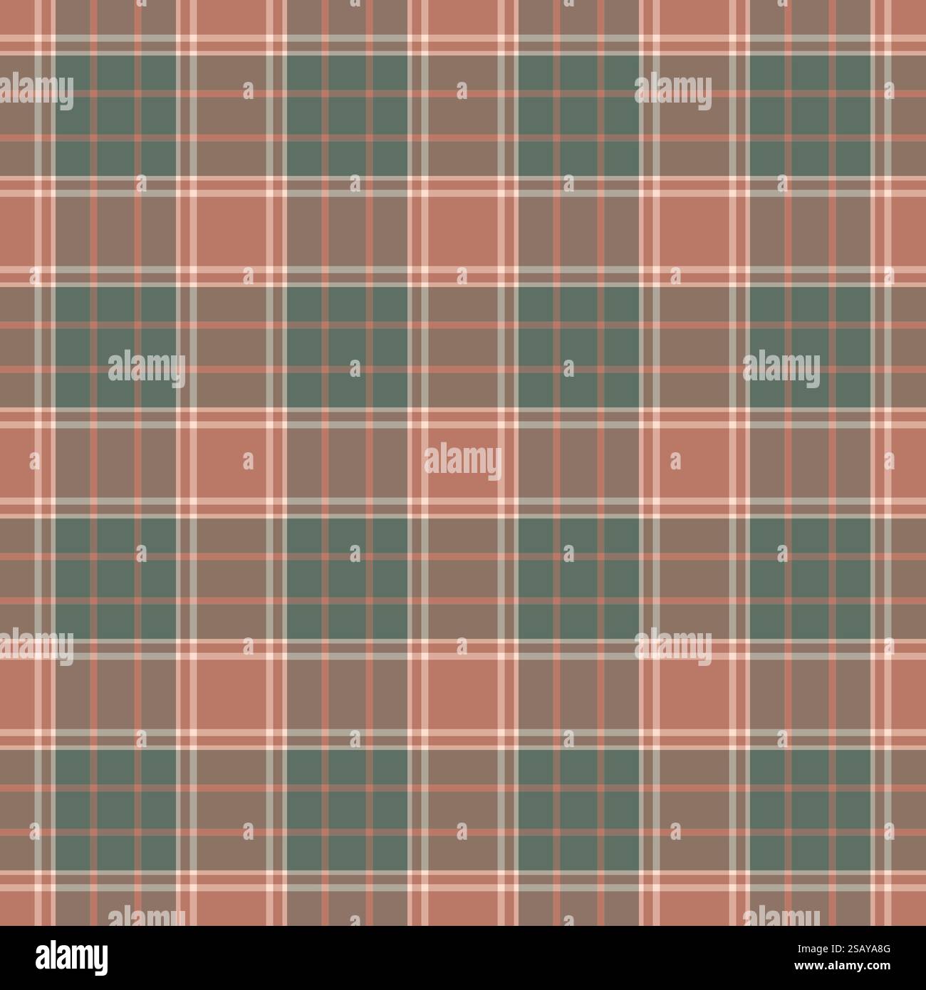Stationary seamless pattern vector, royalty check texture textile. Sheet background plaid tartan fabric in pastel and light color. Stock Vector