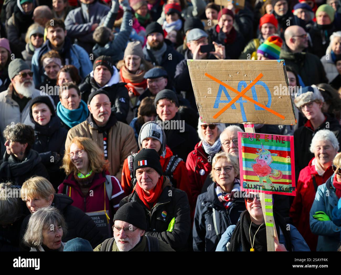 Demonstrator protest under the slogan 