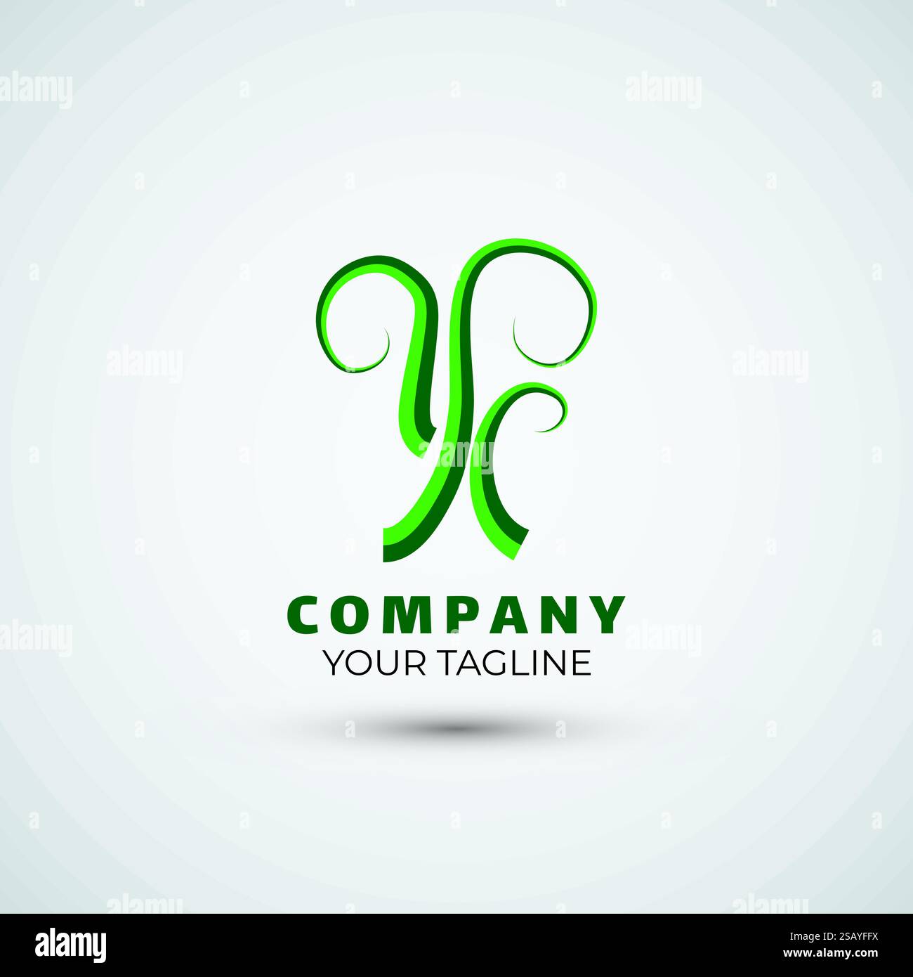 Creative and unique tree logo abstract design template Stock Vector