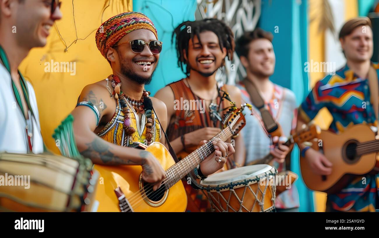 A group of energetic musicians from various cultural backgrounds come ...