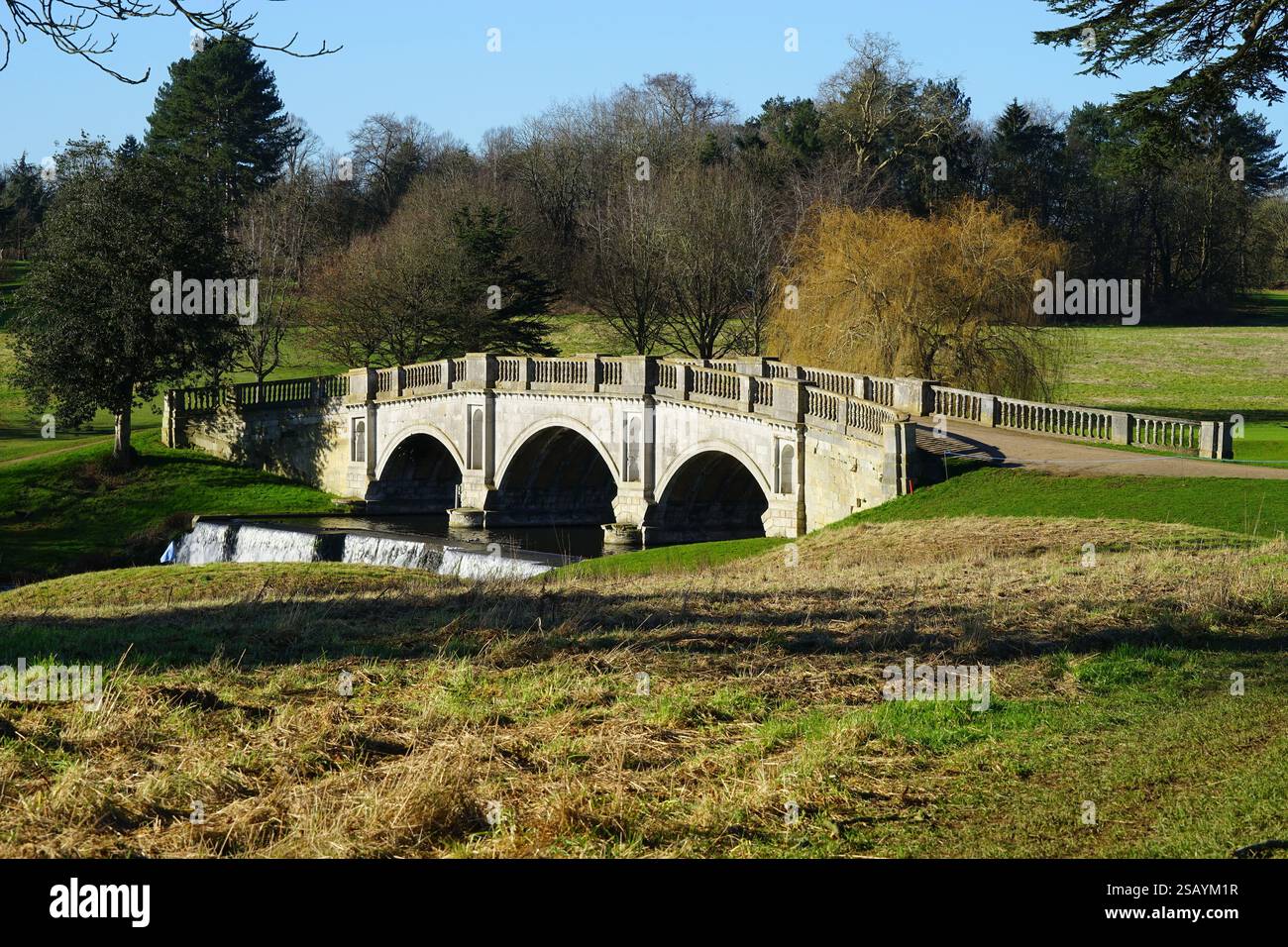 Palladian Bridge at Brocket Hall Stock Photo