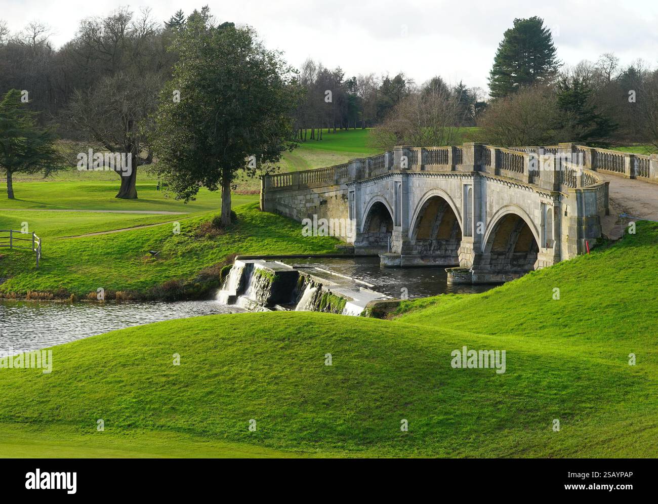 Palladian Bridge at Brocket Hall Stock Photo