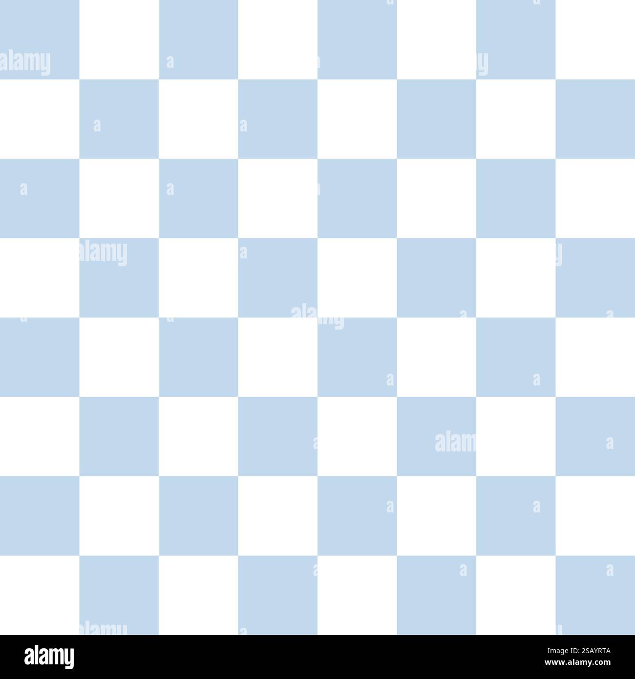 Vector seamless pattern of blue chess chessboard texture isolated on white background Stock Vector