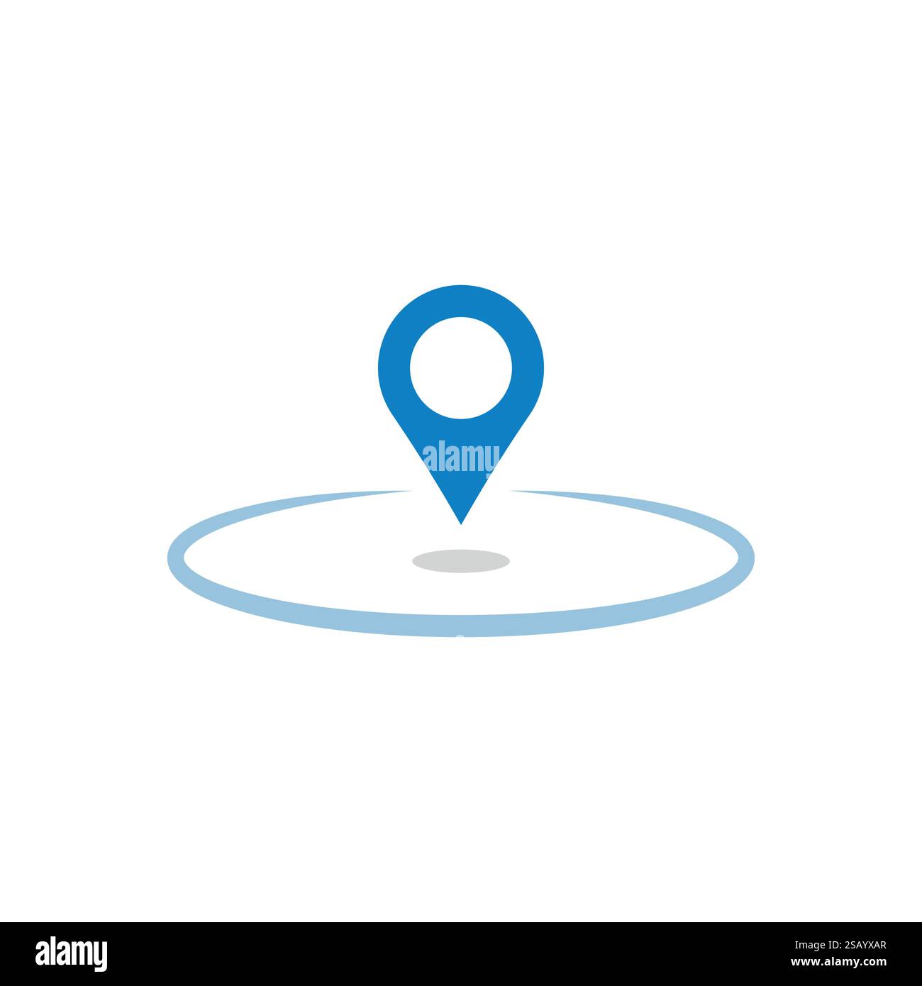 Location and Map Pin Icon Vector Design. stock illustration Stock Vector