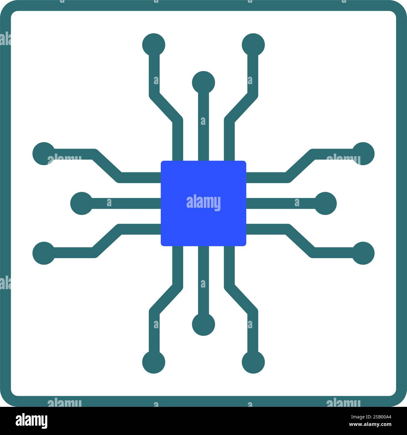 Circuit Board Technology Icon Stock Vector Image & Art - Alamy