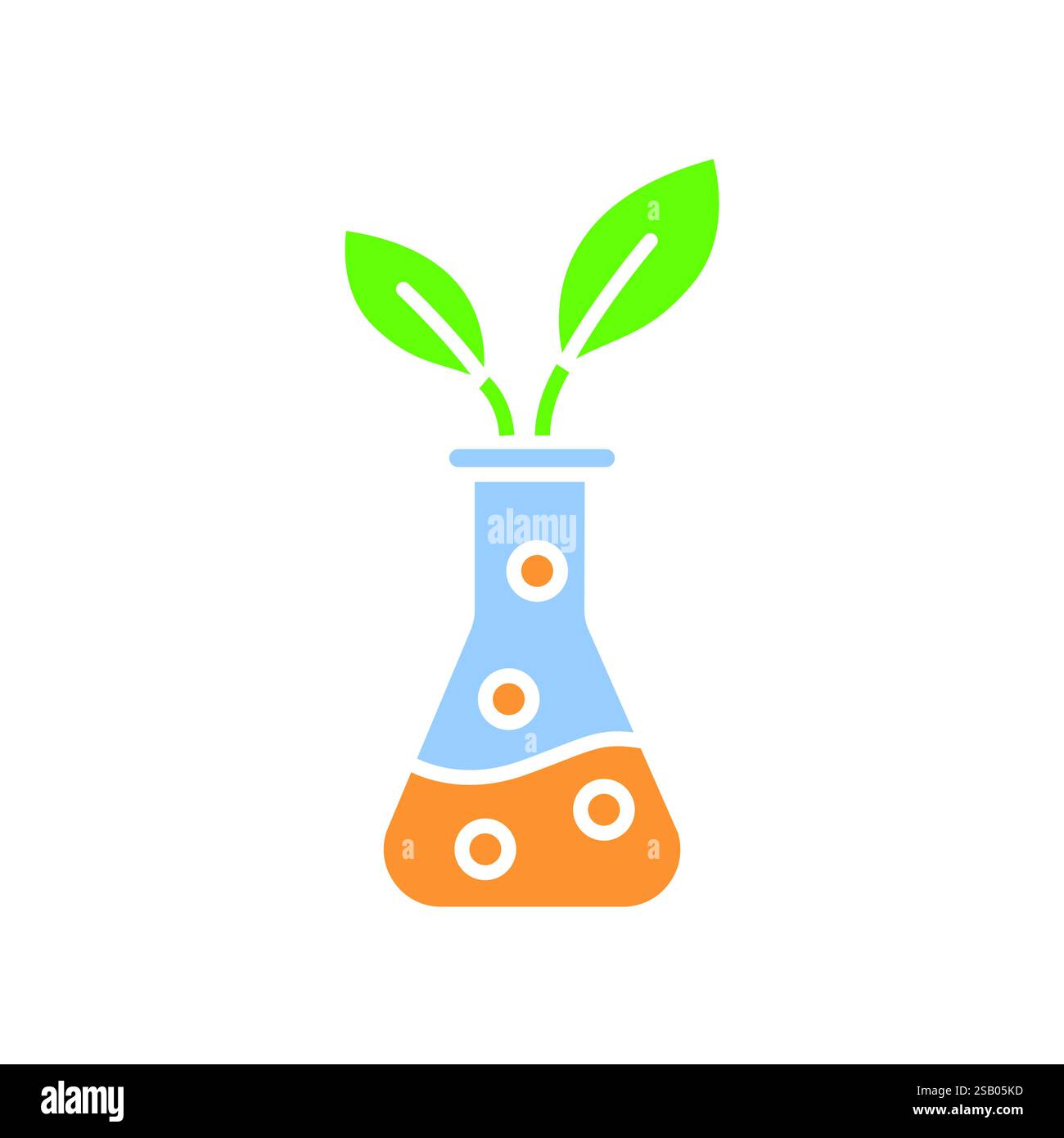 Biopharmaceuticals flat icon. Vector isolated element. Editable stroke. Stock Vector