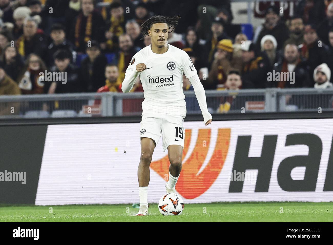 Rome, Italy. 30th Jan, 2025. Eintracht Frankfurt's French forward Jean ...