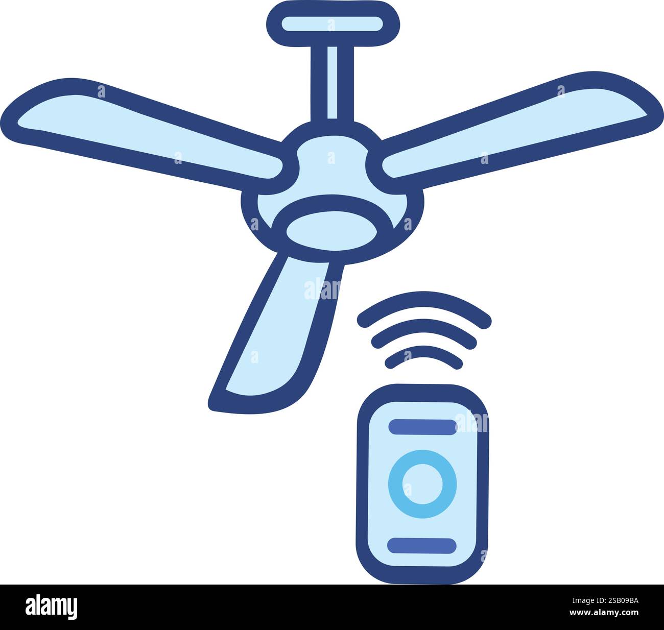 Vector Fan Remote Smart ceiling fan with remote control Stock Vector Image & Art - Alamy
