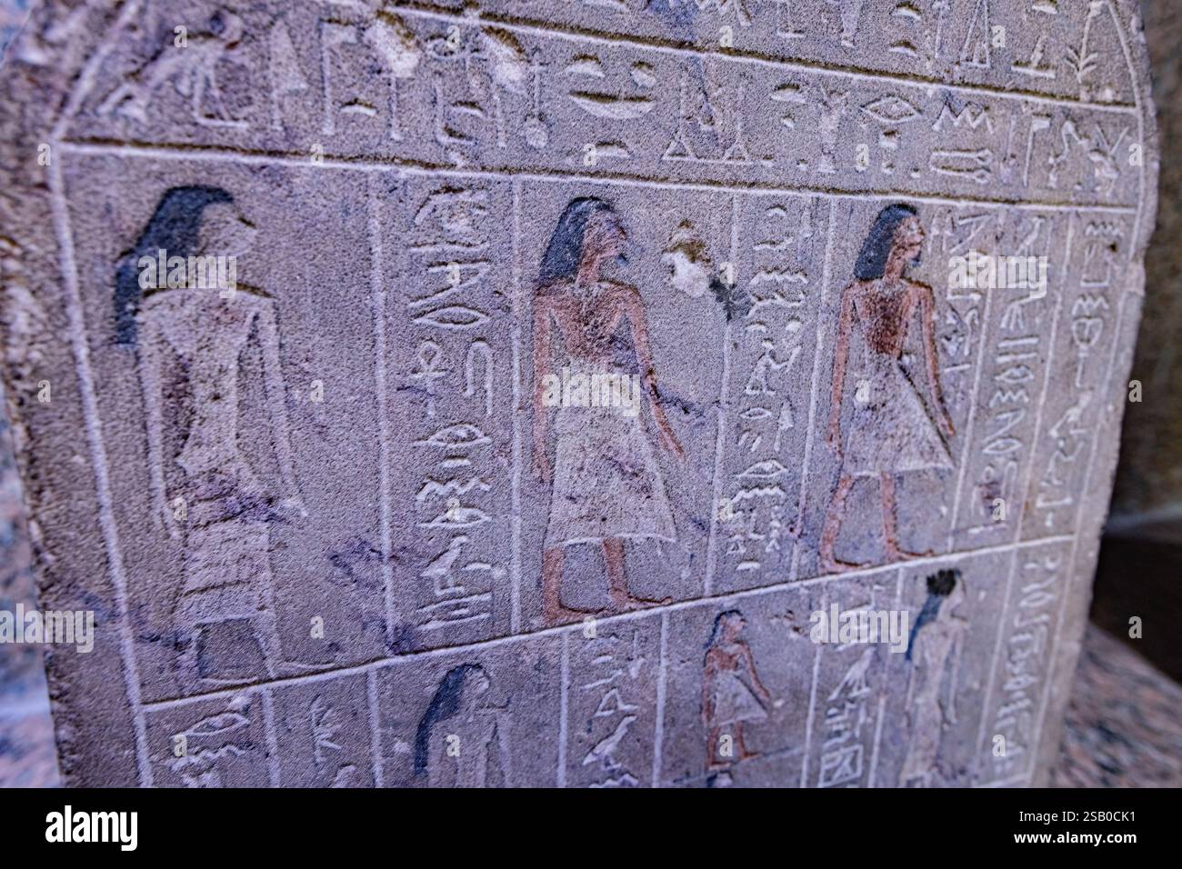 Ancient Collection Ancient artifacts collection at Nubian Museum in Aswan Upper Egypt ...