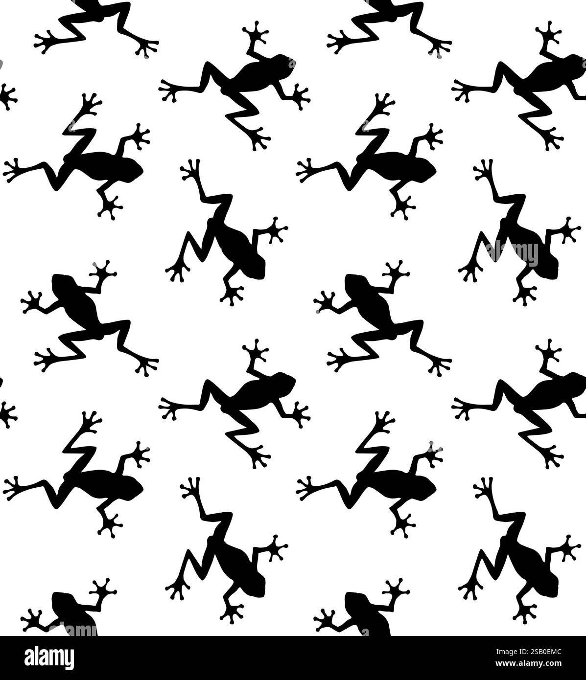 Frog Vector Patterns Seamless cartoon frog pattern Black and White Stock Photos & Images - Alamy