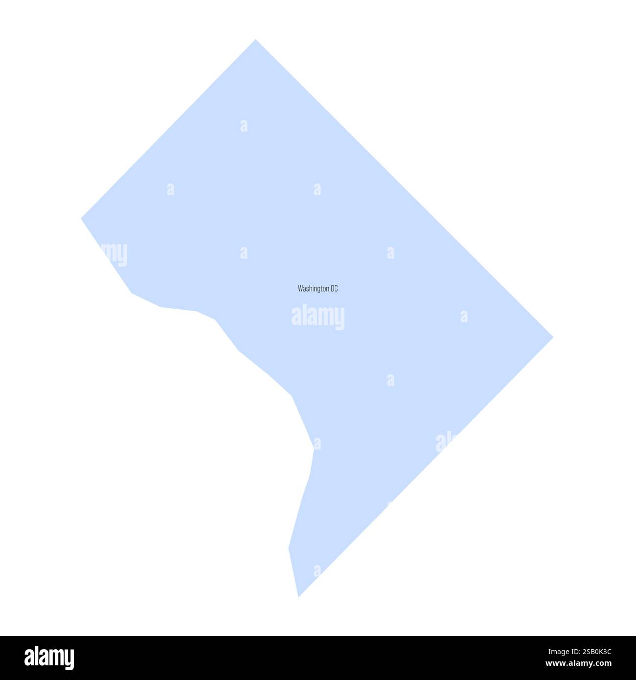 Washington D C detailed political - Washington Dc Detailed Political Map Of District Of Columbia The Capital City And Federal District Of The United States Blue Map With Name Label Vector Illustration 2SB0K3C 