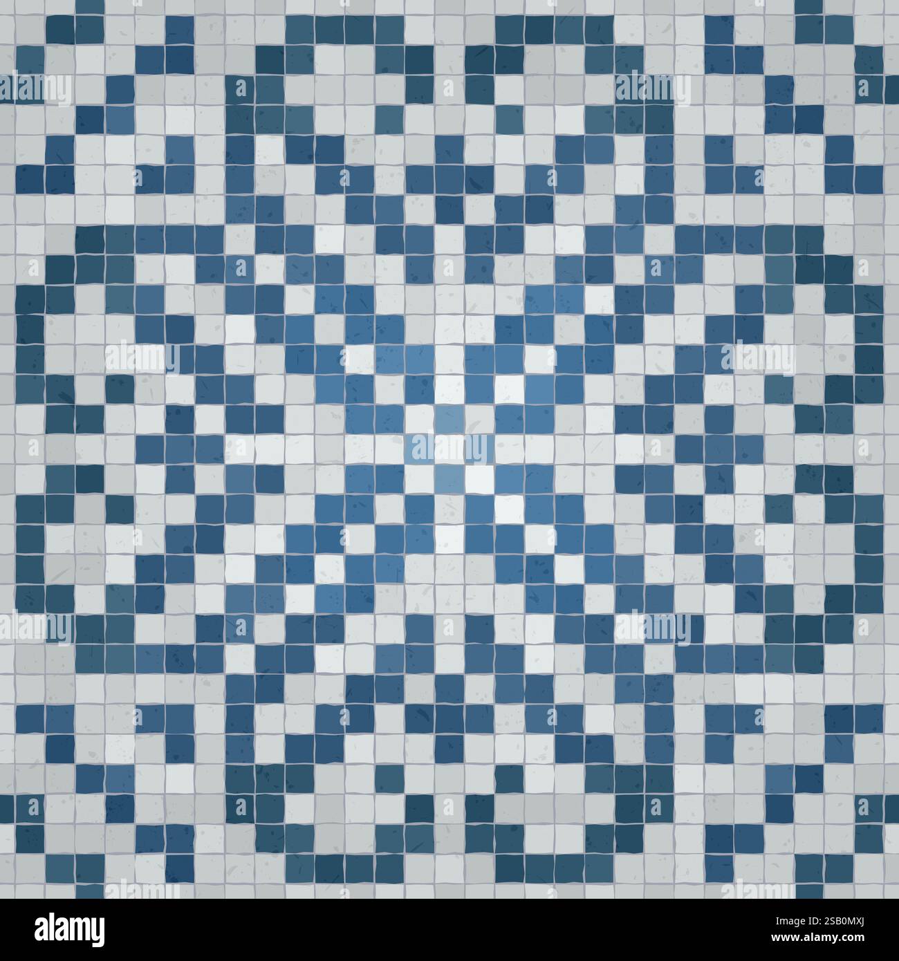 Scandinavian style seamless mosaic tiles pattern Stock Vector