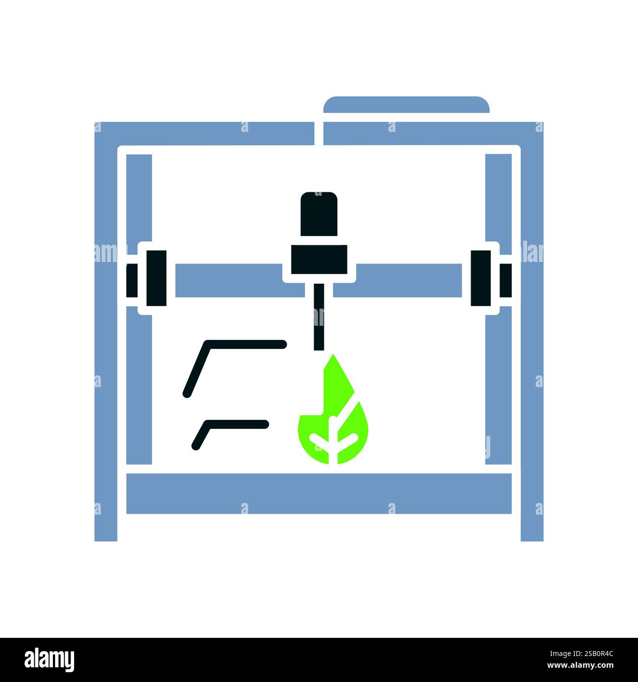 Synthetic biology flat icon. Vector isolated element. Editable stroke. Stock Vector