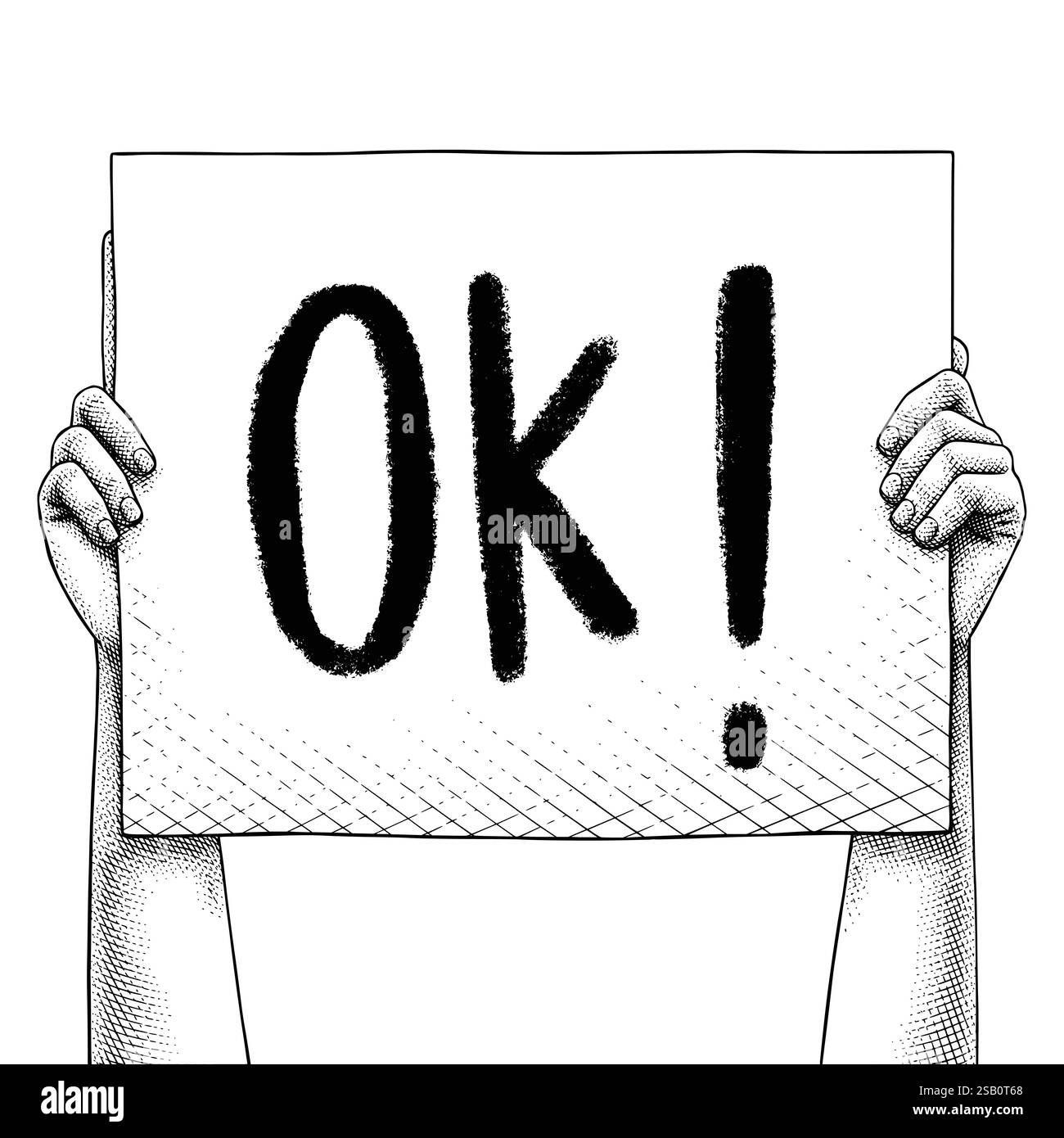 Ok sign protest Cut Out Stock Images Pictures Alamy