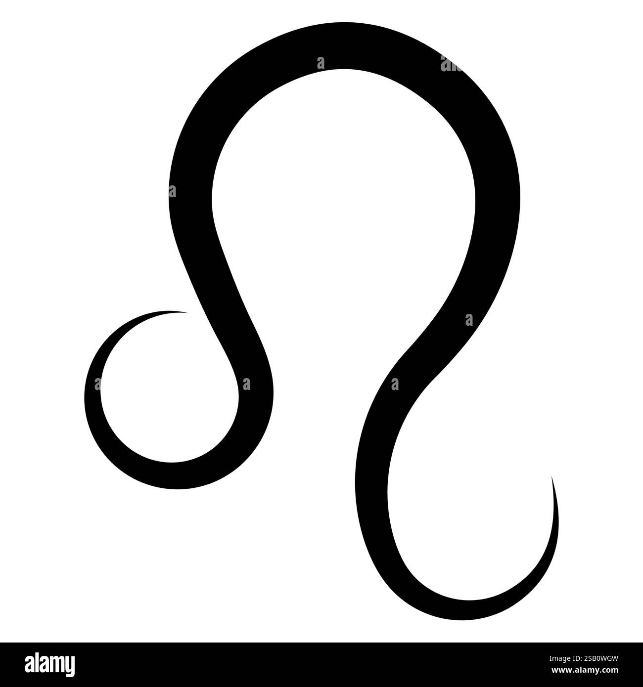 Leo Zodiac Symbol, Leo zodiac horoscope astrology sign Stock Vector