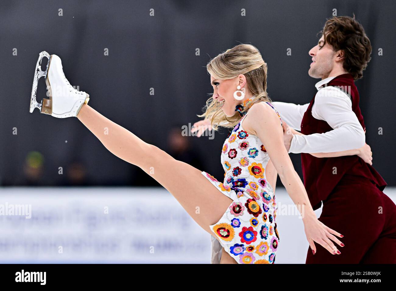 Phebe BEKKER & James HERNANDEZ (GBR), during Ice Dance Rhythm Dance, at ...