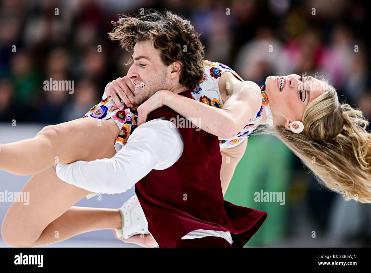 Phebe BEKKER & James HERNANDEZ (GBR), during Ice Dance Rhythm Dance, at ...