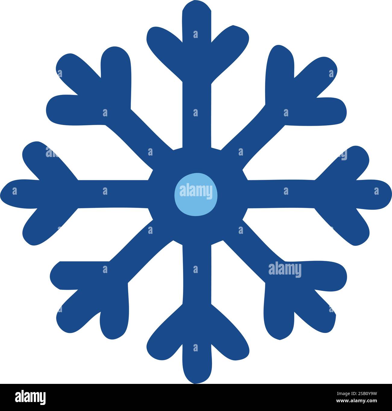 Large detailed snowflake winter icon Stock Vector Image & Art - Alamy