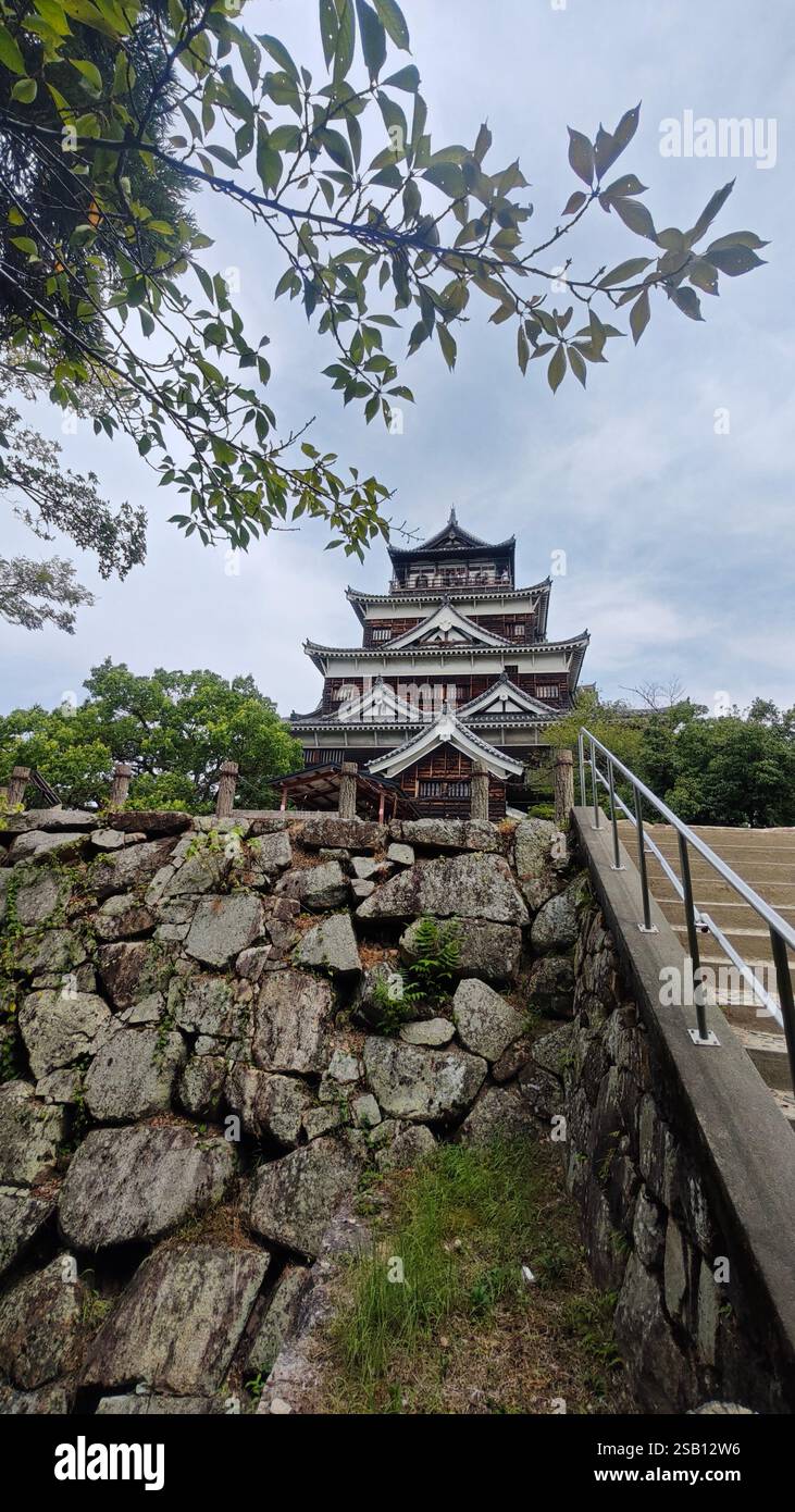 The Castle of Hiroshima Stock Photo
