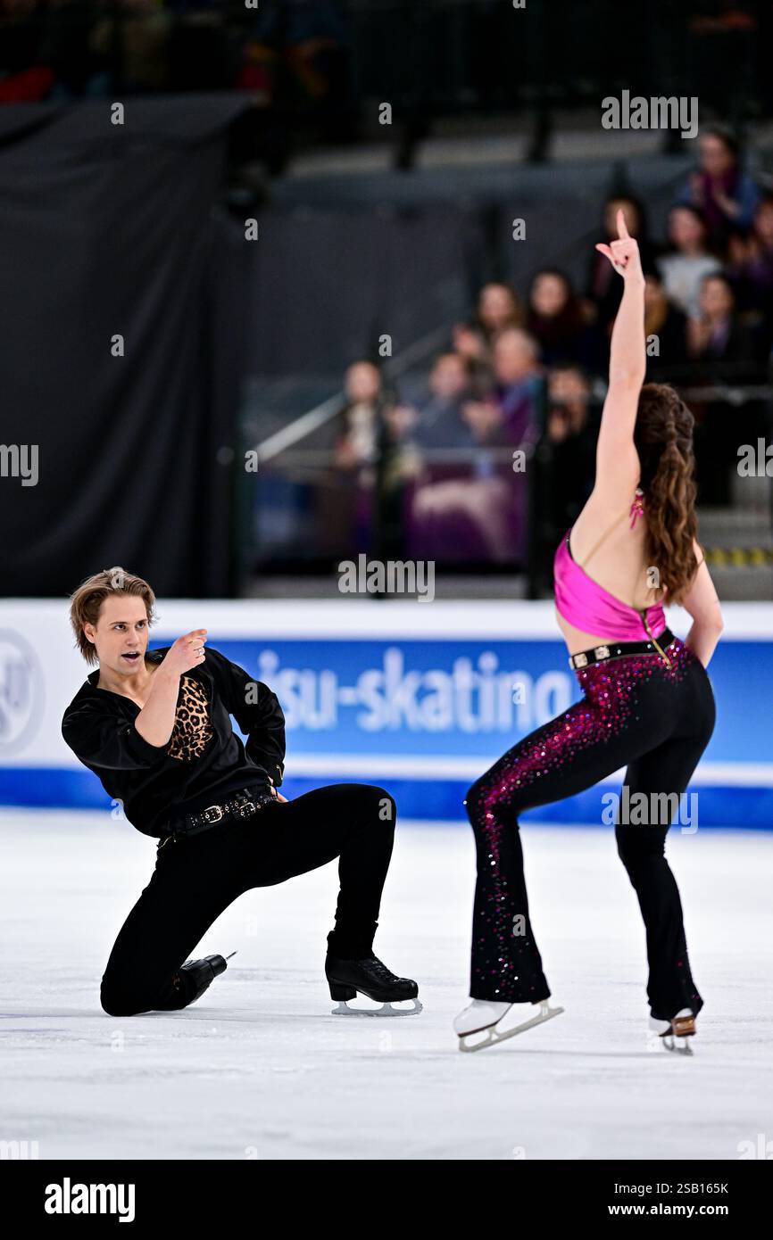 Allison REED & Saulius AMBRULEVICIUS (LTU), during Ice Dance Rhythm