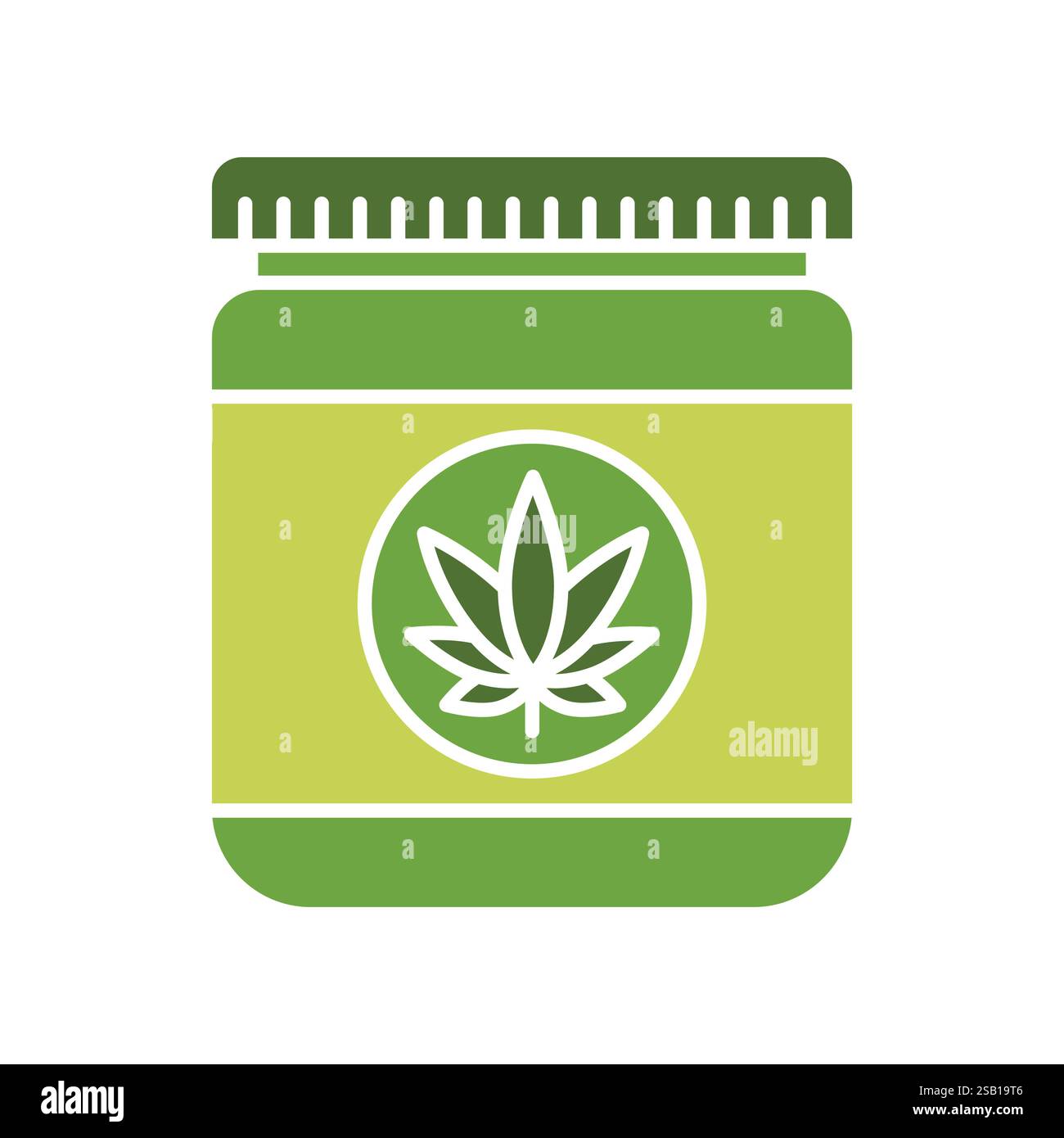 Hemp animal feed fillers flat icon. Vector isolated element. Editable stroke. Stock Vector