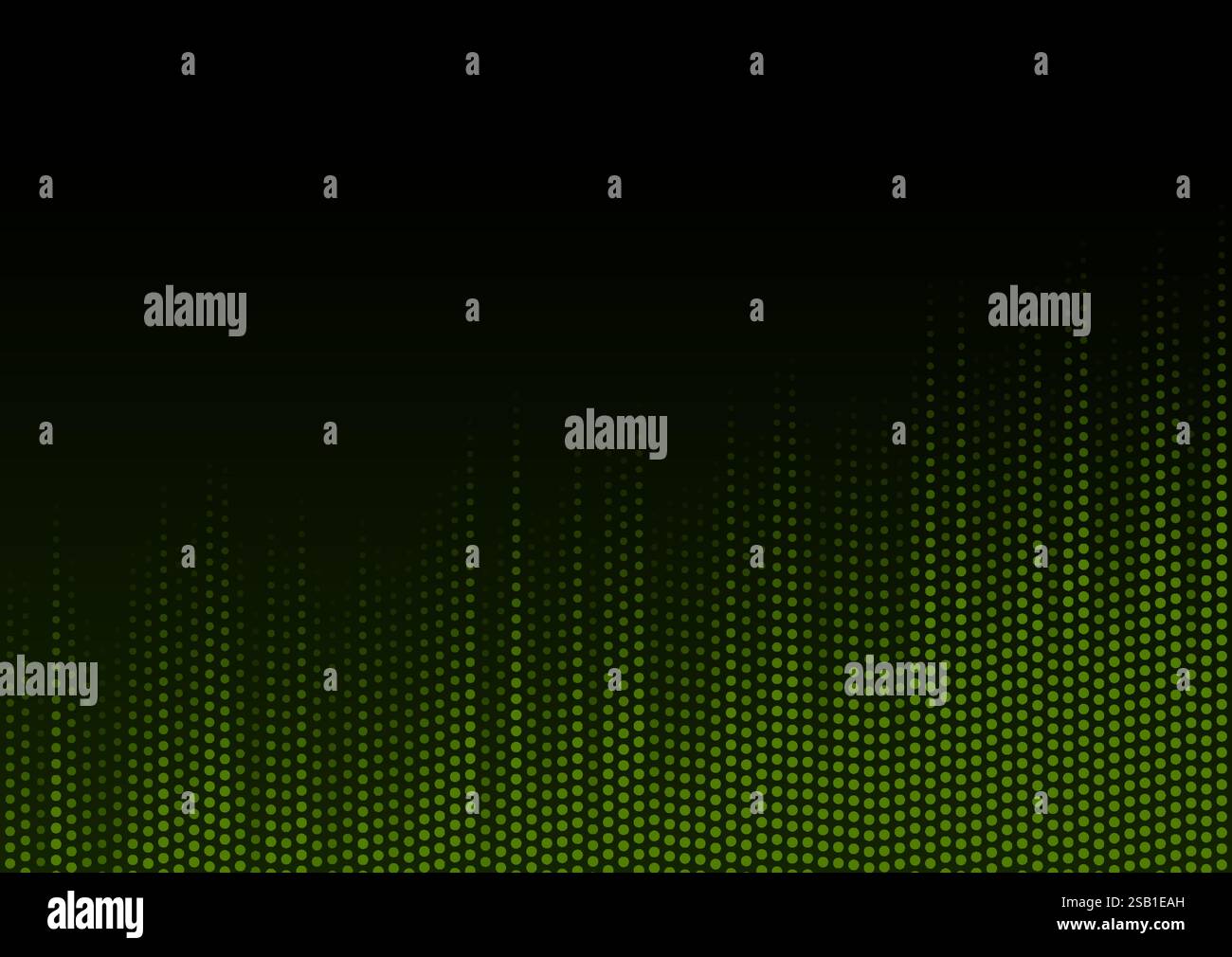 Abstract green growing financial graph chart background. Vector dotted lines tech design Stock Vector