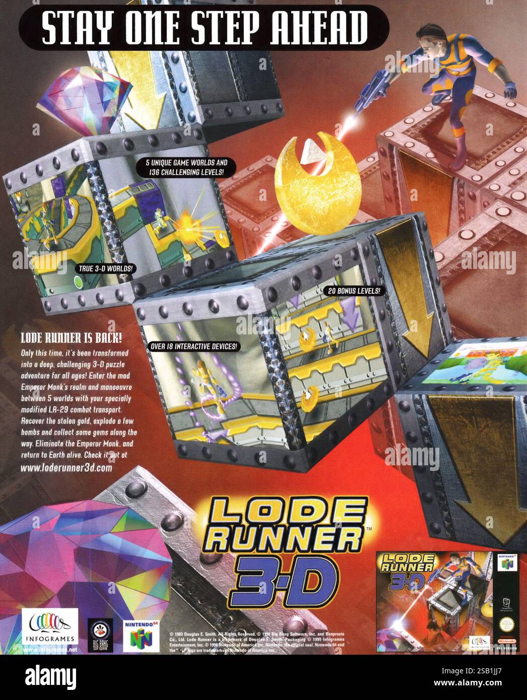 lode runner 3D（ロードランナー3D）【中古美品・N64北米版】 lode runner 3D（ロードランナー3D）【中古美品・N64北米版