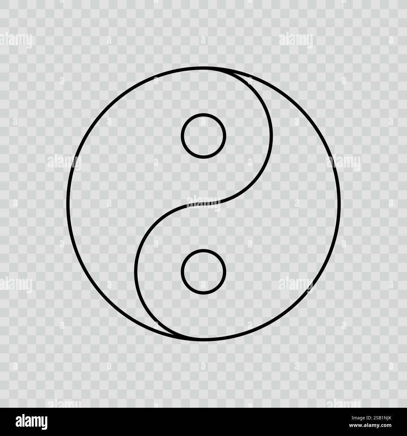 Classic Yin Yang symbol depicting balance and duality with black and ...