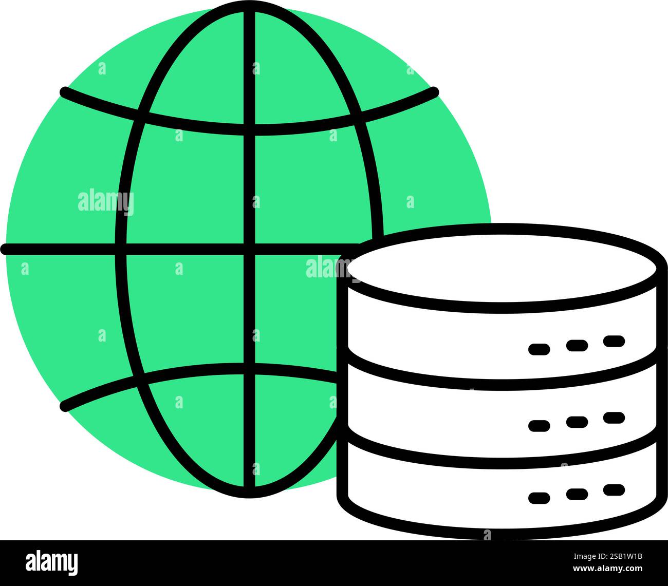 Global database cloud network storage illustration Stock Vector Image ...