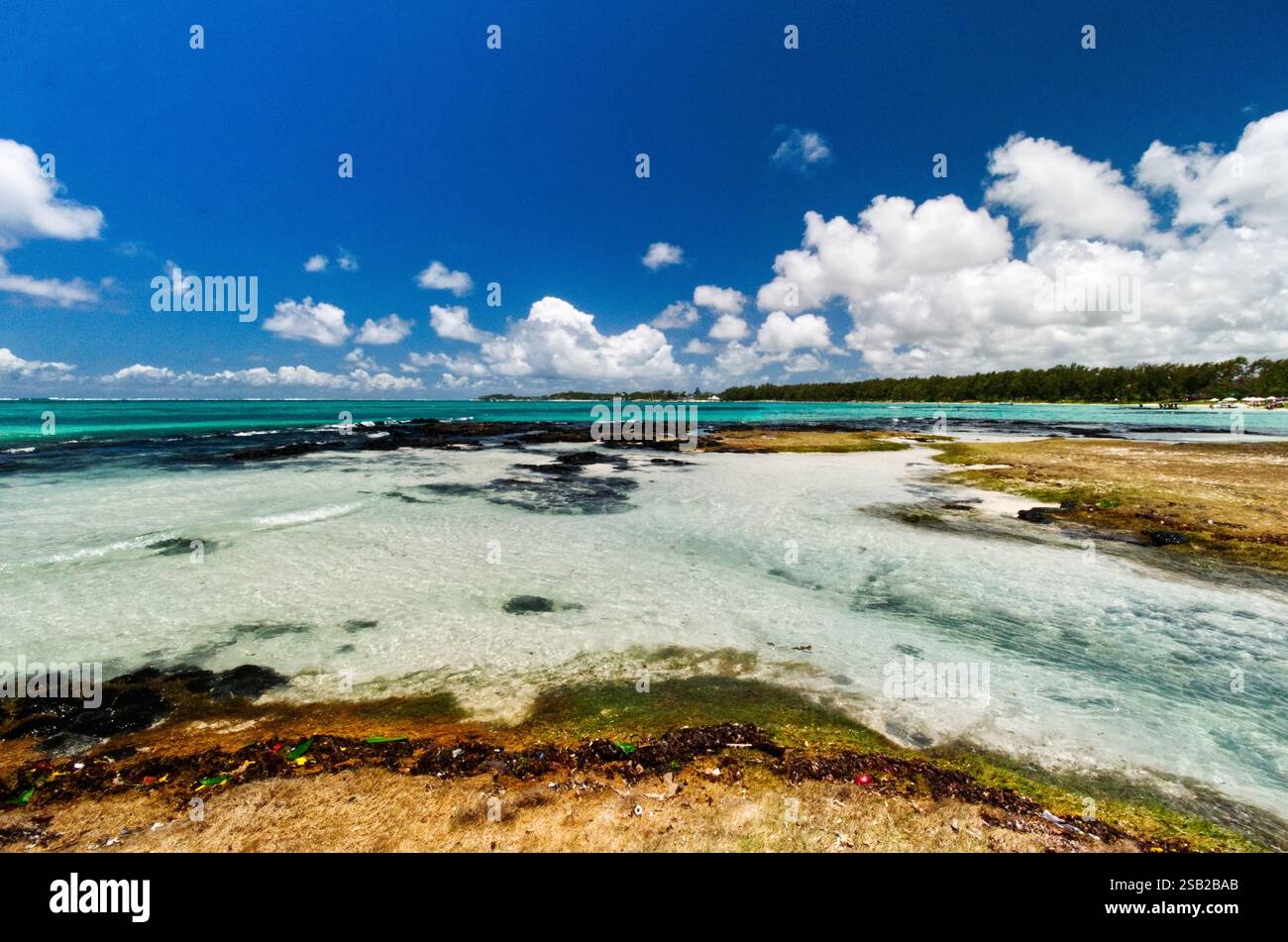 Belle Mare beach in Mauritius Stock Photo - Alamy