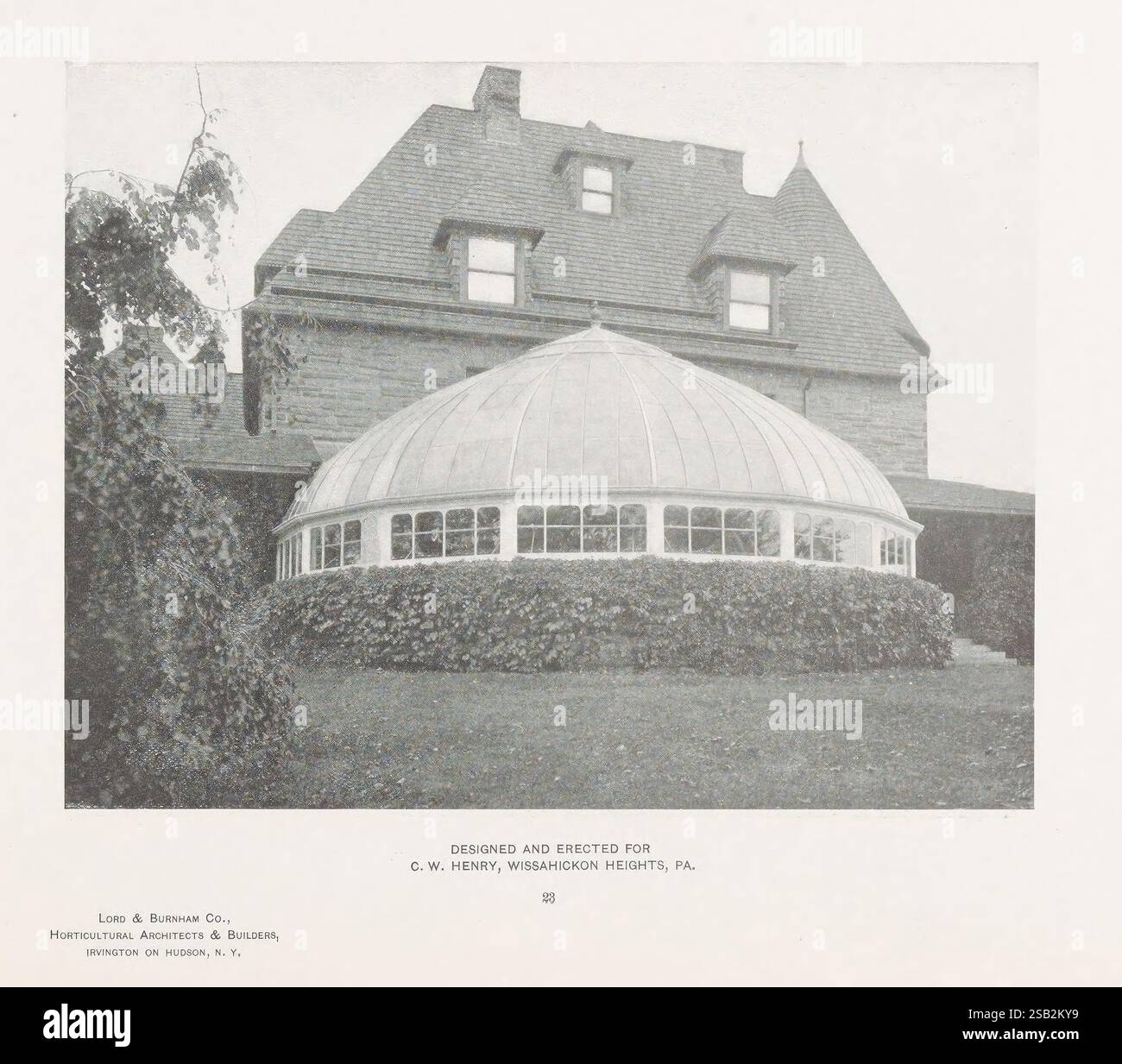 Catalogue of Greenhouses Irvington, N.Y. The Company 1903. Catalogue