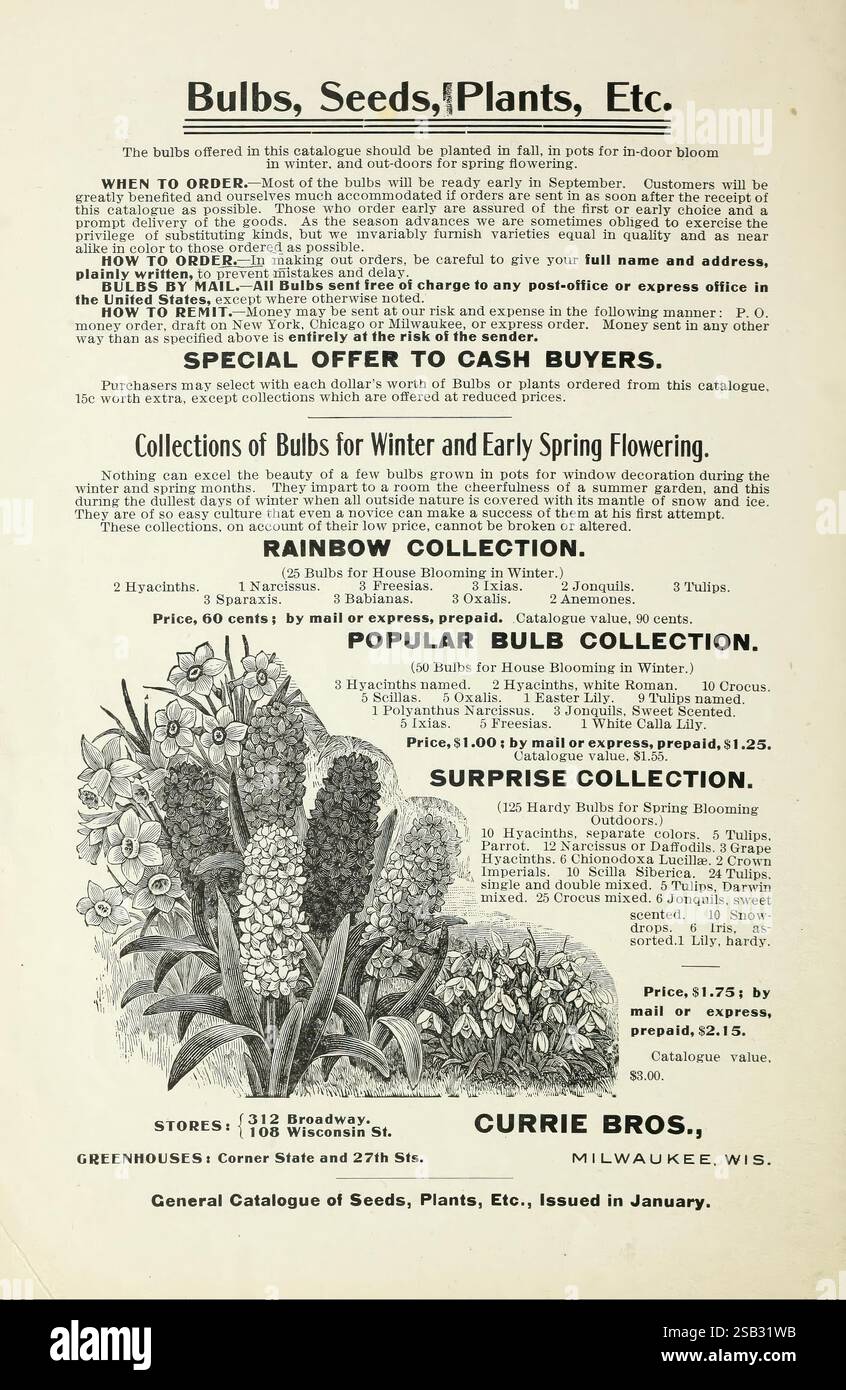 Vintage catalog page showcasing hires stock photography and images Alamy