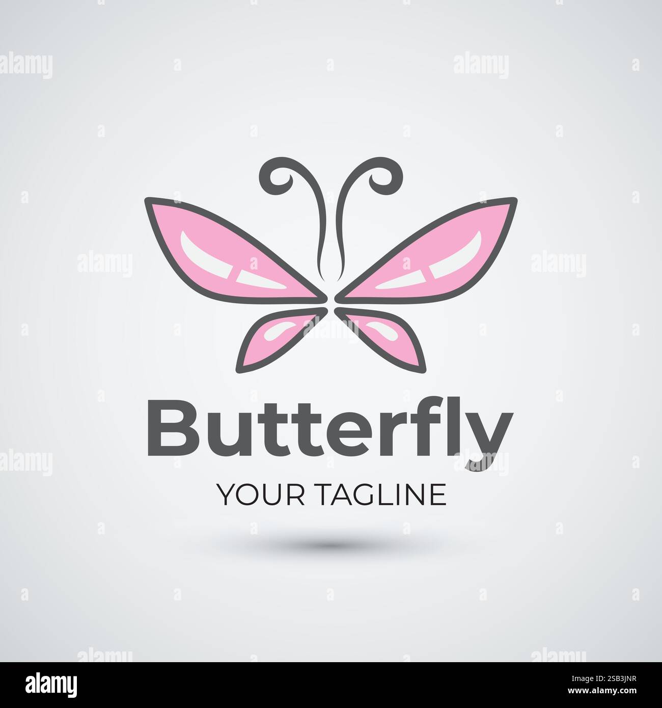 Abstract butterfly logo icon design Stock Vector