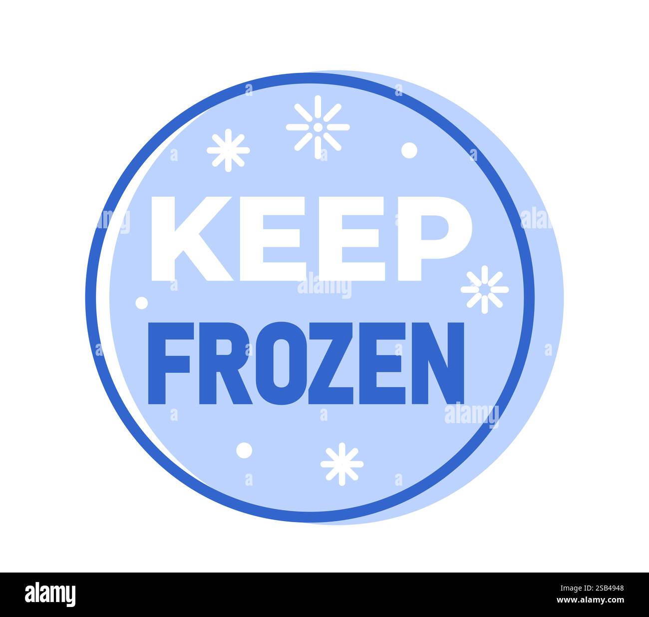 Keep frozen label sticker hi-res stock photography and images - Alamy