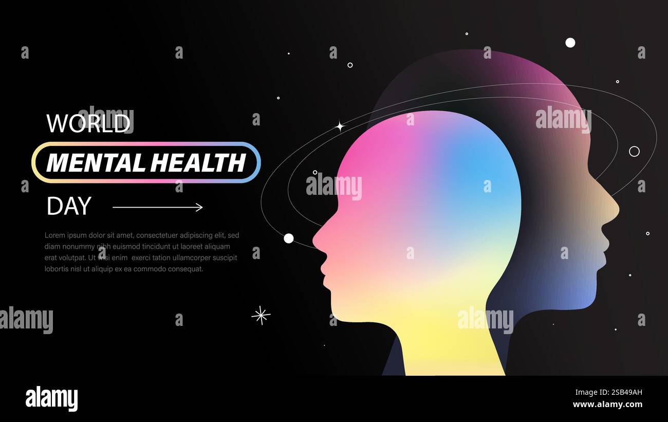 World Mental Health Day design. Vector illustration Stock Vector Image ...