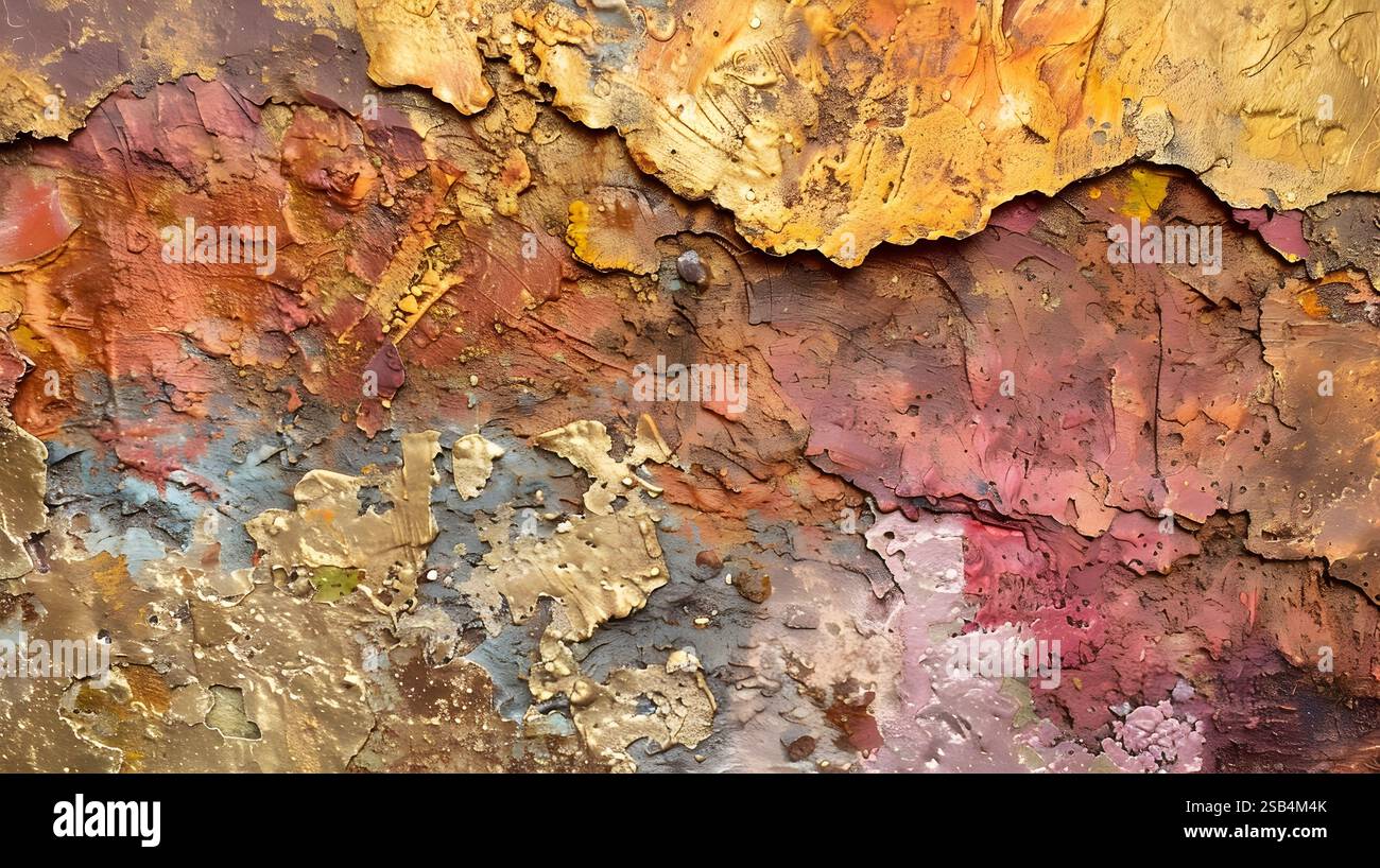 This abstract art piece showcases a stunning blend of degradable,earth ...