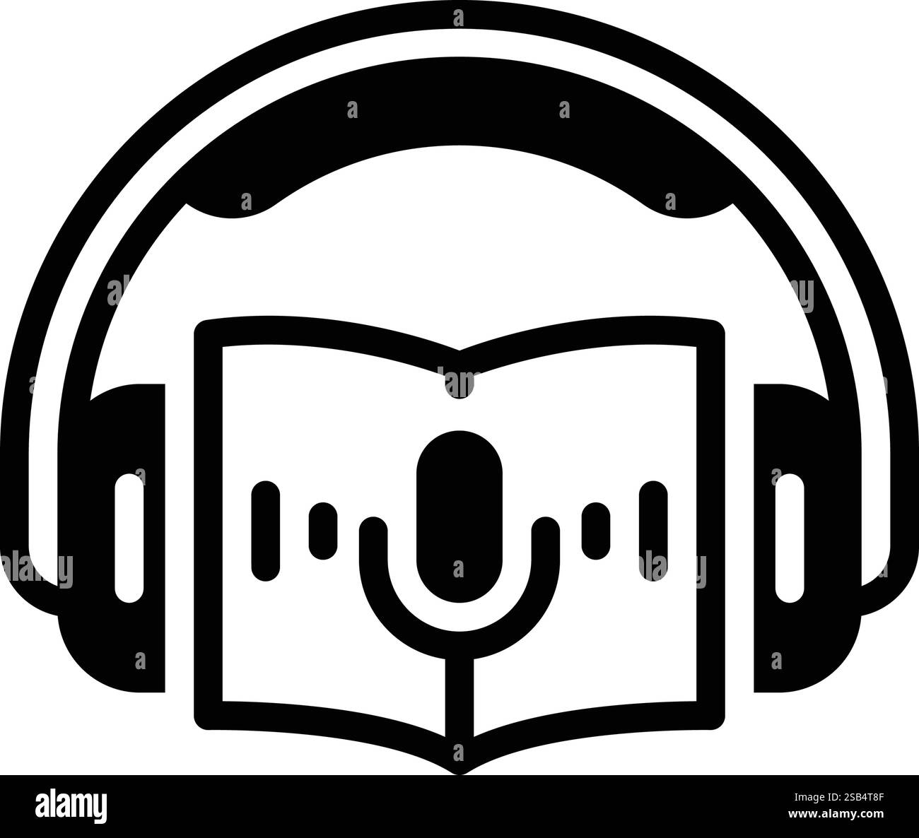 Audiobook illustration Black and White Stock Photos & Images - Alamy