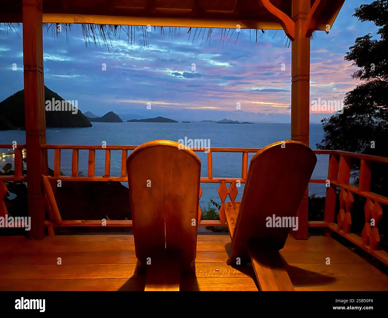 Waecicu Eden Beach Hotel stay in Labuan Bajo, Indonesia - Smartphone Captured Stock Image