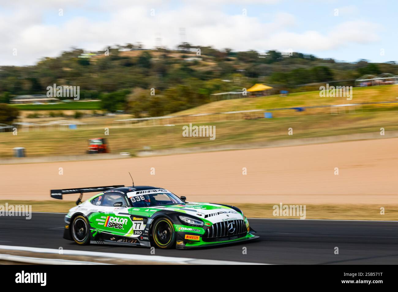 The #77 Mercedes-AMG Team Craft-Bamboo Racing Mercede-AMG GT3 driven by ...