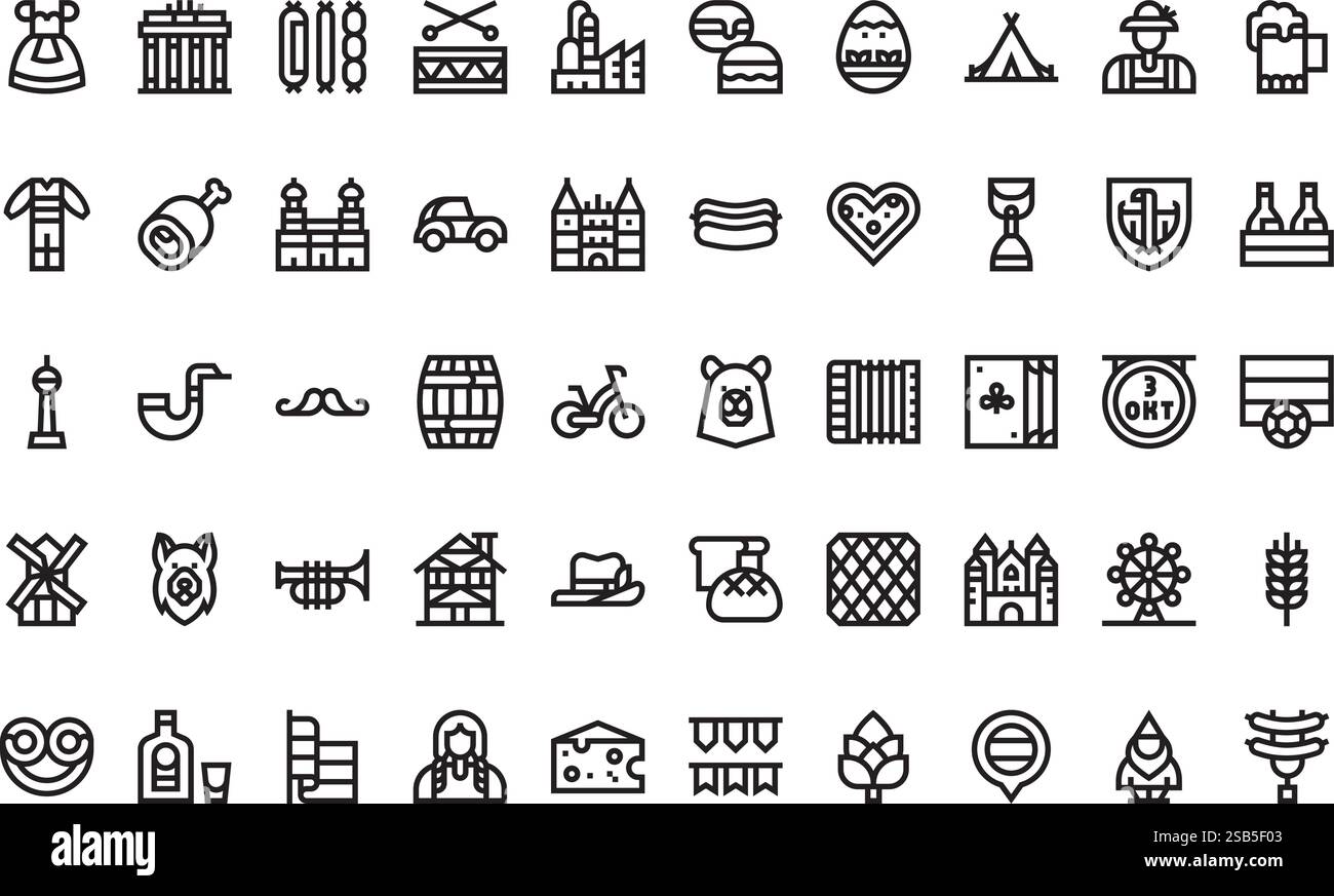 High-Quality Vector Icons Collection with Editable Stroke. Ideal for Professional and Creative Projects Stock Vector
