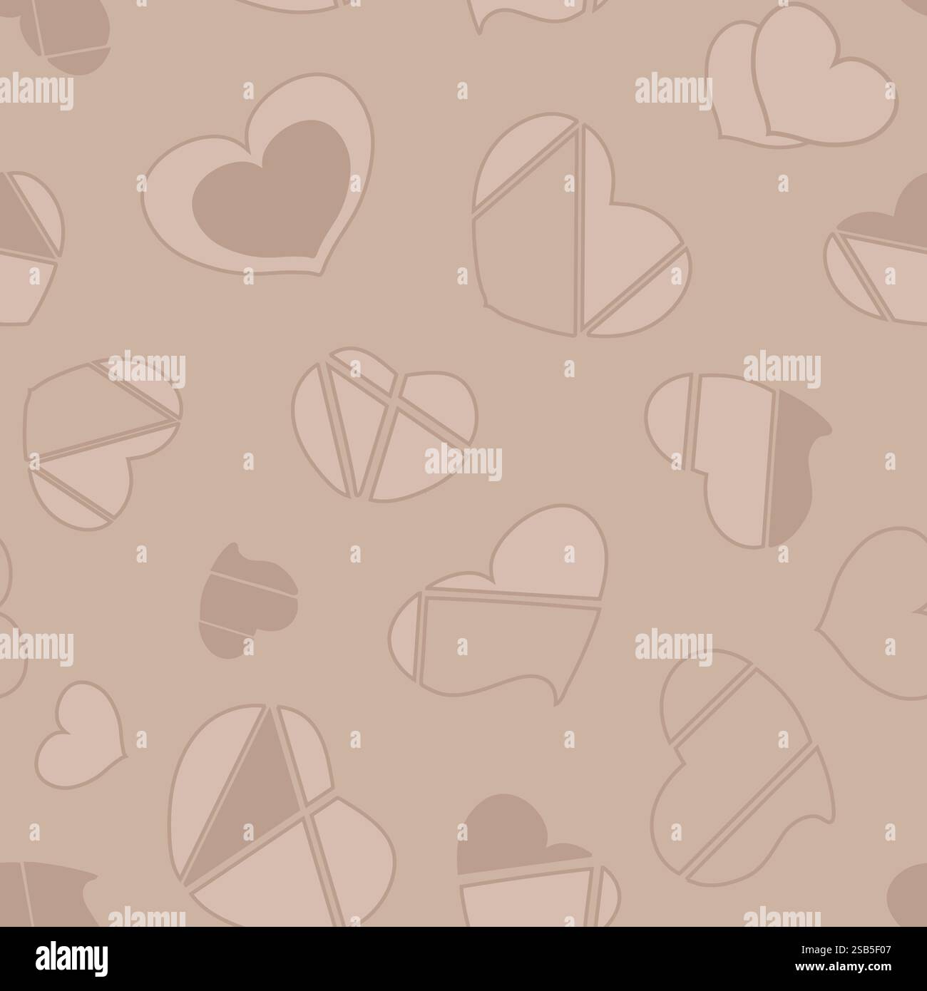 background-free pattern with pastel hearts for Valentine s Day Stock ...