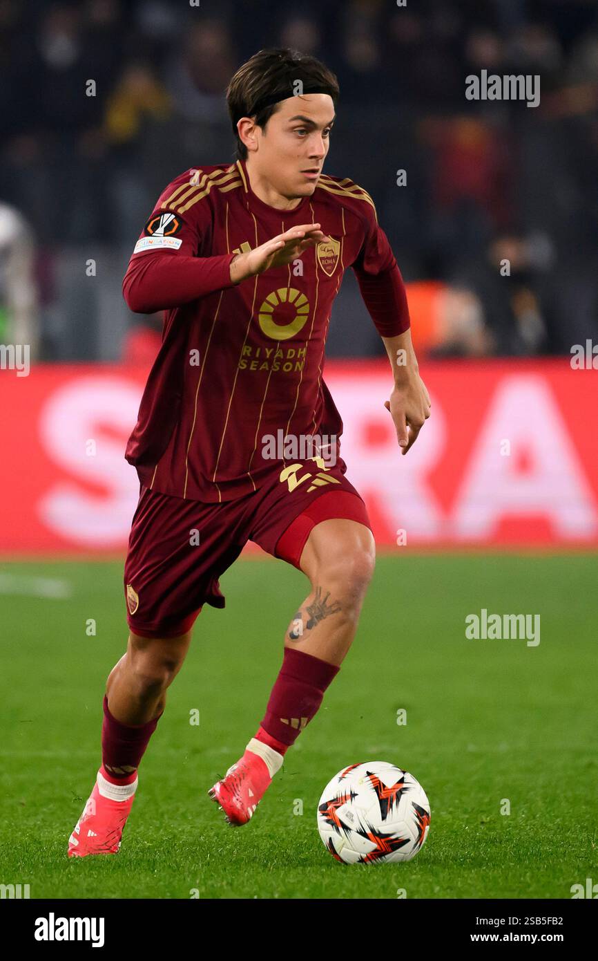 Paulo Dybala of AS Roma in action during the Europa League football ...