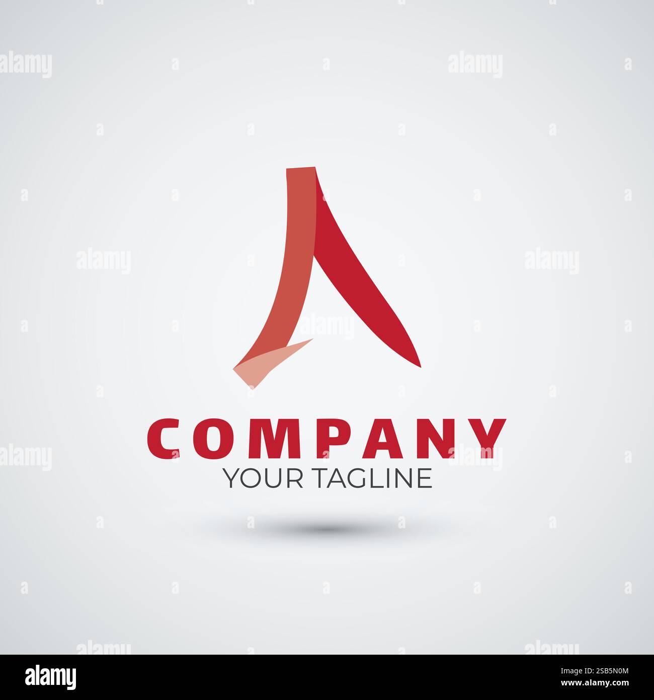 ribbon letter a logo design template Stock Vector Image & Art - Alamy
