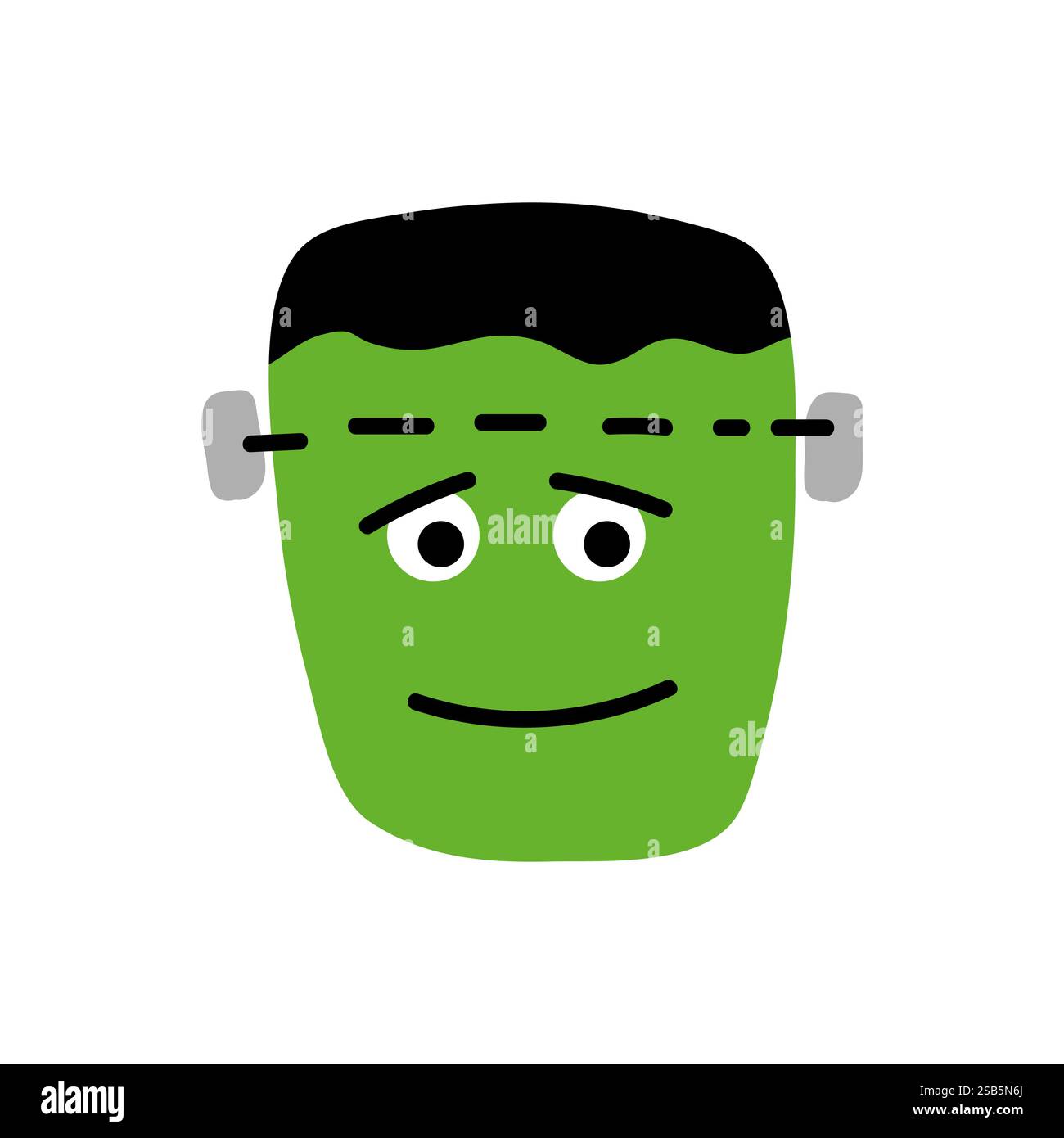 Happy halloween cartoon zombie avatar. Vector illustration Stock Vector ...