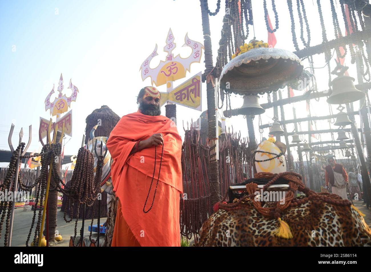 Prayagraj, Uttar Pradesh, India. 1st Feb, 2025. Prayagraj: A Sadhu ...